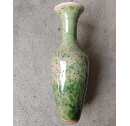 康熙豇豆红窑变釉柳叶瓶-汇观艺术