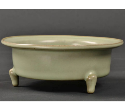 宋汝窑三足折沿洗-汇观艺术