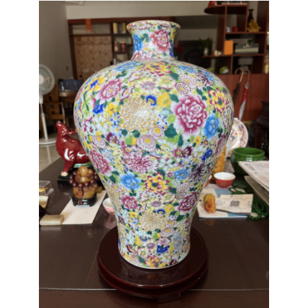 花瓶　花生　蕎麦釉　中国　大清雍正年製 花瓶 花生 蕎麦釉 中国 大清雍正年製